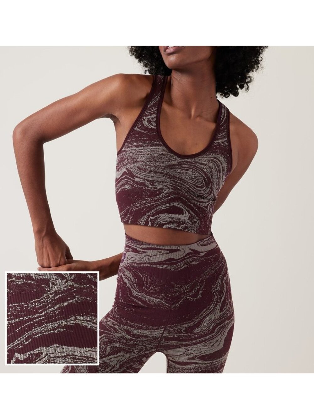 NWT Athleta Aurora Seamless Shine Crop Rib Tank Top XS
